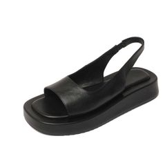 USS Shoes Shirly Women's Sandal Roman Shoes, Genuine Leather Sandals, Beach Shoes, Back Strap, Cow Leather, Black Sandals, Platform Sandals, Leather Heels, Leather Sandals