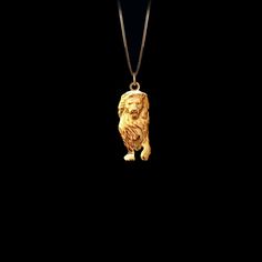 PENDANT INFORMATIONThis pendant is made of real, solid gold.• Made in USA• Size: MINI• Material: 14k or 18k solid gold• Finish: polished• Height: 1.05" (26,5 mm) x Width: 0.43" (11 mm)• Pendant weight (approx.): 3 grams (14k)• Bail: fits up to 4 mm chains• Solid back, not hollow• A certificate of authenticity is included• Delivered in our elegant jewelry box, making it the perfect giftPlease note: Our Mini sized pendants are small and delicate pieces - please verify the dimensions before placing Lion Necklace, Lion Pendant, Gold Lion, Solid Gold Chains, Small Circle, Mini Pendants, Box Making, Elegant Jewelry, Gold Finish