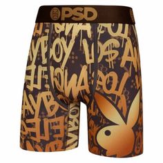 Dress to impress from head to toe when you wear these officially licensed Playboy Graffiti Boxers! Suit up in these stylish boxers and you'll always be showing off your love for Playboy. Officially licensed Inseam length: 7" Regular fit Material: Polyester, spandex Care: Machine wash cold Casual Cotton Boxer Briefs With Graphic Print, Casual Short Boxer Briefs With Letter Print, Casual Graphic Print Boxer Briefs, Streetwear Cotton Boxer Briefs With Graphic Print, Casual Sports Boxer Briefs With Graphic Print, Cotton Boxer Briefs With Graphic Print For Streetwear, Summer Streetwear Letter Print Boxer Briefs, Casual Boxer Briefs With Letter Print, 21st Birthday Photoshoot