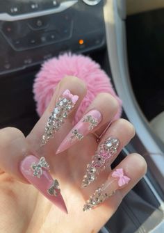 𝓂𝒾𝓃𝑒 ♡ Long Nails, Pretty Nails, Nail Designs, Design