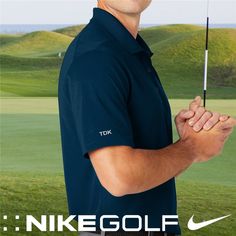 Surprise your golf loving dad with a personalized golf polo for Father's Day. They can wear this stylish navy Nike golf polo to the office or the golf course #fathersdaygifts #golfgifts #personalizedgolfpolo #nikegolfpolo #golfpolo Nike Golf Polo Shirts, Nike Polo Shirt, Nike Polo Shirts, Navy Nike, Nike Polo, Personalized Golf, Gifts For Golfers, Golf Gifts, Black Nike