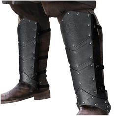 PRICES MAY VARY. 🌳 COOL DESIGN- Brand new vintage design, for the LARP cosplay lovers. Classic shape with fastening buckles, bring you back to the middle ages. Are you ready to get dressed and show yourself? 🌳 HIGH GRADE FAUX LEATHER-Looks like Genuine leather, feels like genuine leather but no animals harmed.We love animals and all the living kinds! All handmade, tough hand feelings. 🌳 ADJUSTABLE-One size for all. Retro fastening buckles. Suitable for most of the leg shapes and lengths. If n Leg Armor, Leg Gaiters, Show Yourself, Leather Armor, Middle Ages, Larp, New Vintage, Get Dressed, Leather Fashion