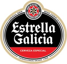 the label for cerveza especial beer, called estrella gaudia