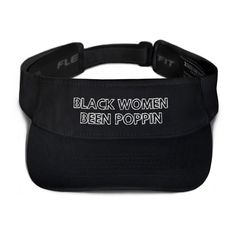 Give your personal style a refresh with this fun and positive visor. Whether you want to brighten up your everyday wardrobe or make a statement with your outfit, this hat is an excellent choice. Get one for yourself and gift another to a friend!  - 97% polyester/3% spandex - Moisture-wicking and quick-drying fabric - 2 ½" crown - Hook & loop closure with square ring - Matching undervisor - Head circumference: 22'' - 23 ⅜'' Keep the sweat out of your eyes and protect them from the blinding sun with a beautifully embroidered visor. Summer Bridal Showers, Round Hat, Sun Visor Hat, Custom Caps, Visor Cap, Square Ring, Hat Embroidery, Casual Cap, Melanin Poppin