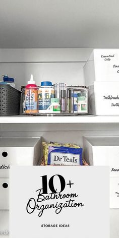 bathroom organization ideas Easy Bathroom Organization, Bathroom Oasis, Bathroom Cabinet Organization, Clever Storage Solutions, Simple Bathroom, Dream Bathroom, Decorating Blogs, Bathroom Organization, Amazing Bathrooms