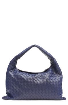 This compact hobo bag with a slouchy silhouette is handwoven from supple calfskin leather using the Italian house's signature intrecciato technique. Magnetic closure Shoulder strap Interior zip pocket Leather Made in Italy Designer Handbags Luxury Intrecciato Hobo Bag For Everyday, Top Handle Hobo Bag With Rolled Handles For Errands, Leather Hobo Bag With Round Handle For Errands, Top Handle Woven Leather Hobo Bag For Errands, Luxury Woven Leather Shoulder Bag For Errands, Top Handle Woven Leather Hobo Bag, Luxury Woven Leather Bucket Bag For Errands, Woven Leather Top Handle Hobo Bag For Errands, Luxury Leather Woven Bucket Bag For Errands