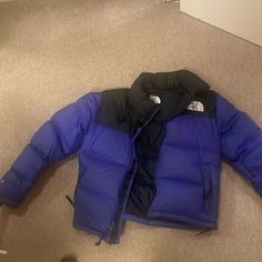 North Face Jacket In Blue In Size Small No Stains Perfect Condition The North Face Puffer Jacket With Padded Collar, Blue Puffer Jacket With Padded Collar, Blue Long Sleeve Puffer Jacket With Padded Collar, The North Face Purple Long Sleeve Outerwear, Blue Outerwear With Padded Collar For Cold Weather, Blue Padded Collar Outerwear For Cold Weather, Blue Outerwear With Padded Collar For Streetwear, The North Face Long Sleeve Winter Puffer Jacket, The North Face Long Sleeve Puffer Jacket For Winter