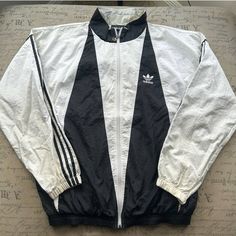 Brand: Adidas Color: White Size: Men’s Large Condition: Gently Used - Good Please Note: Color May Vary Slightly Due To Screen And Lighting. All Items, Unless Marked Nwt, Are Gently Used And May Have Signs Of Wear. Vintage Items Are 20-40 Years Old!!! We Try To Call Out Any Flaws/Imperfections In The Description. Please View All Photos For Condition And Feel Free To Message Me For More Pictures Or Measurements. Please Wash All Items Prior To Wear. Want This Piece For A Lower Price? Then, Shop My White Functional Adidas Track Jacket, White Adidas Functional Track Jacket, White Hooded Adidas Windbreaker, Adidas Jacket Vintage, Vintage Adidas Windbreaker, Adidas Track Jacket, Vintage Adidas, White Adidas, Track Jackets