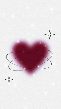 a red heart is surrounded by stars on a white background with the words wild void written below it