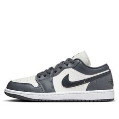 (WMNS) Air Jordan 1 Low 'Dark Grey' DC0774-102 Wmns Air Jordan 1, Air Jordan 1 Low, Jordan 1 Low, Dream Clothes, Stylish Sneakers, Air Jordan 1, Jordan 1, Perfect Pair, Air Jordan