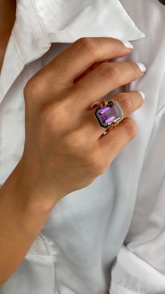 5695d0b5-9e9f-473c-9cd5-90655a9e0b7d Amethyst And Citrine, Gold Cocktail Ring, Gold Cocktail, Art Deco Style, Cocktail Ring, Deco Style, Cocktail Rings, Art Deco Fashion, Citrine