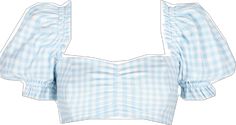 Retro Gingham Swimwear For Summer, Fitted Blue Tops For Picnic, Blue Fitted Top For Picnic, Fitted Blue Top For Picnic, Cotton Gingham Swimwear For Summer, Silk Dressing Gown, Corset Skirt, Puff Dress, British Fashion