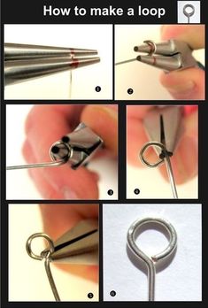 how to make a loop with scissors and pliers - step by step instructions for beginners