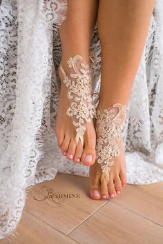 Lace Wedding Decor, Sandals Bridal, Bridesmaid Sandals, Lace Barefoot Sandals, Lace Bridal Shoes, Barefoot Sandals Wedding, Wedding Shoes Bridesmaid, Beach Wedding Sandals, Bridal Anklet