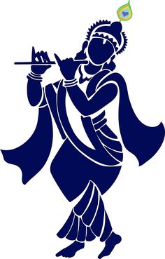 krishna Krishna Geometric Art, Krishna Simple Art, Janmashtami Drawing Ideas Easy Simple, Lord Krishna Wall Painting, Krishna Stencil, Shri Krishna Sketch, Drawing Ideas Krishna, Krishna Silhouette