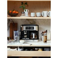 a coffee maker on top of a counter