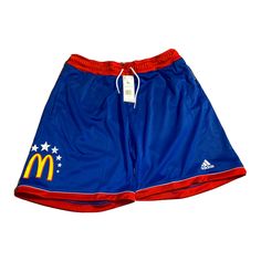 Adidas x Eric Emanuel Mcdonald's All American Jamfest Shorts Size XL Eric Emanuel Shorts, Eric Emanuel, 90s Country, Philadelphia 76ers, Adidas X, All American, Create Outfits, Fancy Dresses, Philadelphia