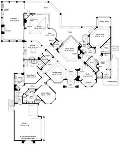 the floor plan for this luxury home