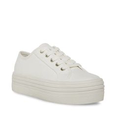 White Thick Bottom Canvas Shoes For Spring, Spring Chunky Platform Sneakers With Round Toe, Summer High-top Platform Sneakers With Thick Bottom, Trendy Low-top Platform Canvas Shoes, Trendy Chunky Platform Sneakers For Spring, Trendy Spring Chunky Platform Sneakers, Trendy White-sole Platform Canvas Shoes, White High-top Platform Sneakers For Summer, Casual White Platform Sneakers With Chunky Sole