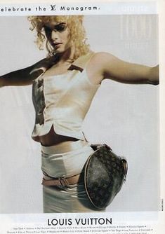 SEXY WOMAN WITH LOUIS VUITTON PURSE. "CELEBRATE THE MONOGRAM". make Supersized seem small. YOU ARE BUYING THE MAGAZINE PAPER PRINT AD NOT THE ACTUAL PRODUCT! THIS AD IS NOT IN MINT CONDITION NOR DO I CLAIM IT TO BE. Archive Pieces, Fem Fashion, Louise Vuitton, Fashion 1990s, 20th Century Fashion, Personal Aesthetic, Fashion Cover, Louis Vuitton Purse, Louis Vuitton Fashion