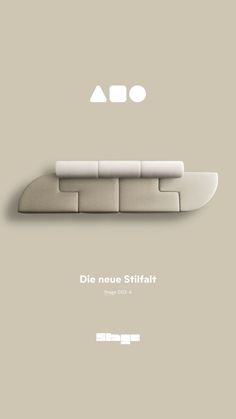 an advertisement for a furniture store with the words die neu stiffahlt