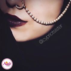 Madz Fashionz USA Cypriotsister Asian Indian Bridal Nose Ring Pin Nath Bullaku Nathu stone nose rings, fake nose spectrum ring, madzfashionz Indian Bridal Nose Ring, Pearl Nose Ring, Indian Nose Rings, Nath Bridal, Septum Gold, Nose Ring Designs, Nose Jewels, Indian Wedding Jewellery, Nath Nose Ring