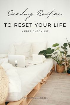 Daily Routine Schedule For Healing, Sunday Reset To Do List, Weekend Reset Checklist, Saturday Reset Routine, Room Reset Checklist, Reset Sunday Routine