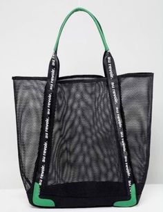 Beach Bag Pattern, Sport Tote Bag, Mesh Bags, Mesh Tote Bag, Leather Tote Purse, Beach Bags, Mesh Bag, Fabric Bag