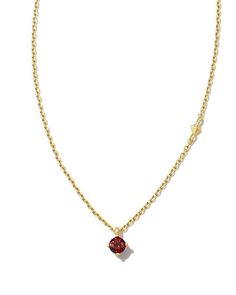 Maisie 18k Gold Vermeil Pendant Necklace in Red Garnet | Kendra Scott Elegant Red Necklace For Everyday, Elegant Everyday Red Necklace, Elegant Red Everyday Necklace, Ruby Red Jewelry, Red Garnet Necklace, Garnet Birthstone, Kendra Scott Necklace, Garnet Necklace, Red Jewelry