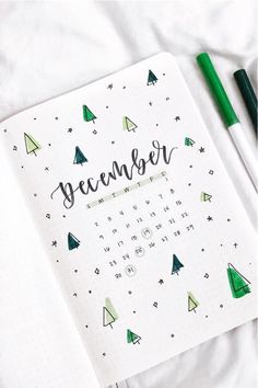 Journal D'inspiration, Bullet Journal Christmas, December Bullet Journal, Bullet Journal Month, Bullet Journal 2020, Bullet Journal Spreads, Bullet Journal Cover Ideas, Bullet Journal Notes, Bullet Journal Paper