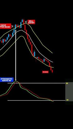 the forex indicator is displayed in front of a black background with red and green arrows