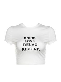 ⚡Buy 2024 DRINK LOVE RELAX REPEAT Letter Print Ruched Cut Out T-shirt White S under $14.00 in Tops&Tees at AnotherChill.com Online. Occasion: Casual. Composition: 95% Polyester, 5% Elastane. Sheer: Not Sheer. ✓2024 S/S OUTFITS. Check reviews and buy DRINK LOVE RELAX REPEAT Letter Print Ruched Cut Out T-shirt today. Korean Princess, Baggy Dresses, 2000s Outfits, Oversized Bag, Cutout Dress, Long Blouse, Two Piece Outfit, Hat Hairstyles, Long Sleeve Knit