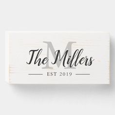 the millers wooden name sign