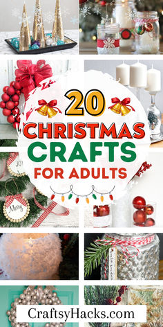 20 Christmas Crafts for Adults New Christmas Crafts For 2023, Christmas Gifts For Adult Children, Gifts For Adult Children, Easy Christmas Crafts For Adults, Diy Projects For Christmas, Christmas Crafts 2023, Christmas Diy Sewing, Xmas Projects