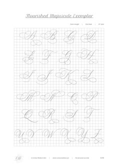 the font and numbers used in this handwritten manuscript are all lined up on graph paper