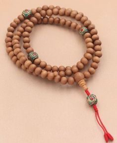 Wooden Meditation Mala with Inlay Counters, 108 Beads Felting Diy, Meditation Beads Mala, The 7 Chakras, Yoga Studios, Seven Chakra, Mala Meditation, Meditation Beads, Chakra System, Malachite Jewelry