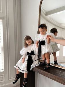 Christmas Dresses For Kids, Tulle Puff Sleeves, Aurora Hair, Velour Dress, Ivory Fabric, Christmas Photoshoot, فستان سهرة, The Aurora, Black Tie Event