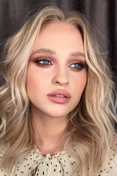 Makeup Ideas For Blue Eyes, Matte Make Up, Wedding Makeup For Blue Eyes, Highlights Makeup, Simple Wedding Makeup, Wedding Makeup Ideas, Artist Girl, Fashion Highlights