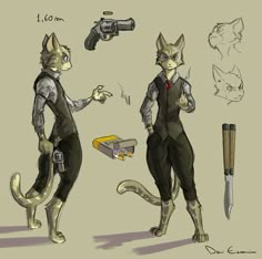 Cat Humanoid, Anthropomorphic Cat, Anthro Cat, Cat Character, Cat Drawing