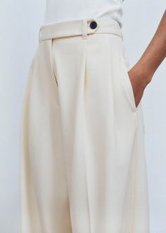 Tailored Exaggerated Tapered Pant Ivory Tailored Trousers Women, Tapered Pant, Kick Flares, Weekend Wardrobe, Designs For Dresses, Lovely Clothes, Tapered Pants, Tailored Trousers, Mix Match