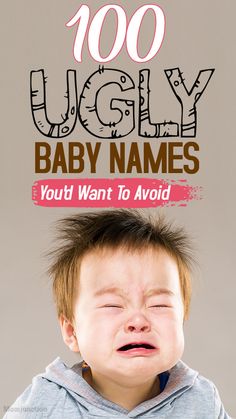 100 Ugly Girl Names And Ugly Boy Names You'd Want To Avoid : Want to know some of the ugliest baby names? We've scavenged the internet to look for some ugly girl names and ugly boy names that do not sound great.  #names #babynames #uglygirlnames #uglyboynames #boynames #gilrnames Funny Boy Names, Funny Baby Names, Most Unique Baby Names, Celestial Crochet, Top Baby Girl Names, Twin Names, Weird Names, Twin Baby Girls