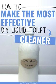 how to make the most effective diy liquid toilet cleaner