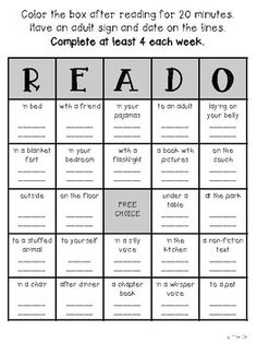 a printable reading game with the words read to go on it and an image of a