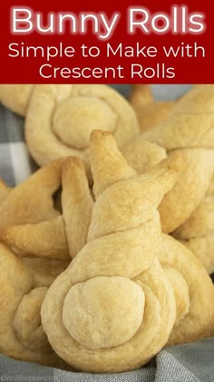 some buns that have been made with crescent rolls