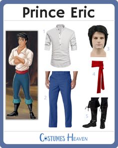 an image of prince eric from disney's the princess and the frog costume guide