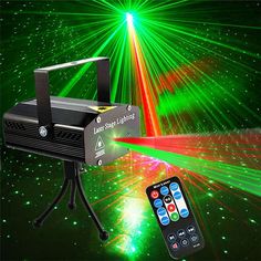 Stage Laser Light Projector Strobe Party Lights Stage Lighting with Remote Control for Disco Party Club KTV Christmas Decor Laser Lights Projector, Laser Stage Lighting, Led Stage Lights, Led Stage, Disco Club, Disco Lights, Sound Control