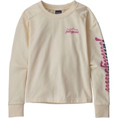 Patagonia Lightweight Crew Sweatshirt Girls' Apparel Design Inspiration, Cotton Polyester Fabric, Outfit Vintage, Crewneck Style, Girls Fleece, Girl Sweatshirts, Crew Sweatshirts, Outdoor Outfit, Apparel Design