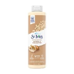 Bring this St. Ives Oatmeal and Shea Butter Soothing Body Wash to clean and soothe your skin. It is formulated with natural oatmeal and shea butter extracts. This dermatologist-tested body wash creates a rich and creamy lather. It is available in a bottle with a lid for convenient usage anytime. St Ives Oatmeal And Shea Butter, St Ives Body Wash, Sensitive Skin Body Wash, Liquid Body Wash, Vanilla Body Wash, Butter Extract, Natural Body Wash, Shower Products, Shea Body Butter