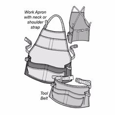 an apron with straps attached to it and the instructions for how to use it in order to