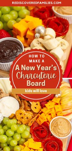 Create the ultimate New Year's Eve charcuterie board for kids with our easy-to-follow guide! This festive and healthy DIY kids charcuterie board is perfect for New Year's Eve, birthday parties, or even a simple Christmas Eve snack. With a mix of tasty ideas for dinner, lunch, and party snacks, your little ones will love this fun treat. Visit rediscoveredfamilies.com for the full recipe and detailed instructions! Don't forget to save this pin for easy access.